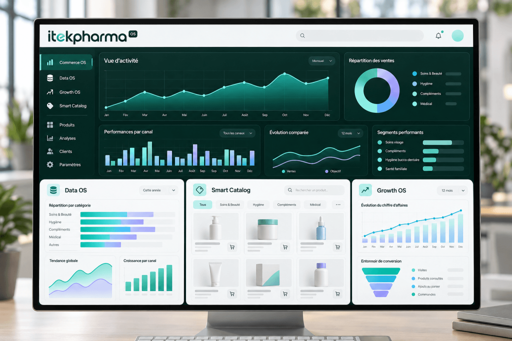 ITEKPHARMA OS, écran de pilotage